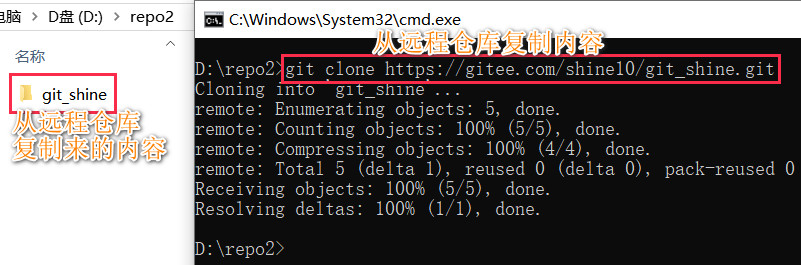 clone远程仓库
